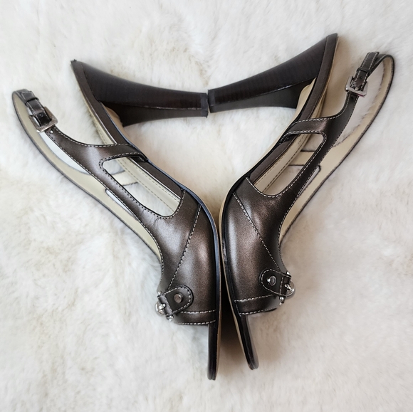 Anne Klein Bronze Slingback Heels 8.5M - Picture 5 of 14